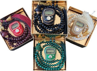 Taşlı Zikirmatik Tesbih Seti