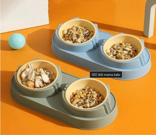 Mikopet Çift Bölmeli Mama Ve Su Kabı