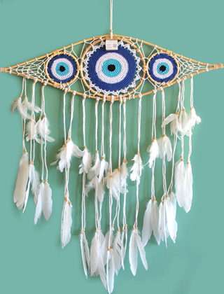 Rüya Kapanı Dream Catcher Göz Tasarımı Model 4