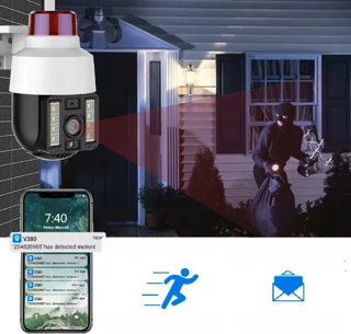 Alarmlı Dış Mekan Güvenlik Kamerası