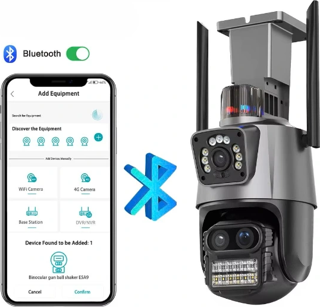 3 Lens Wi-fi Güvenlik Kamerası