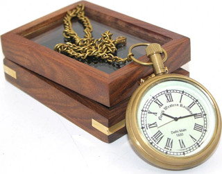 Ahşap Kutulu Köstekli Saat Model 3