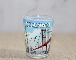 İstanbul Temalı Cam Shot Bardak Alk4357