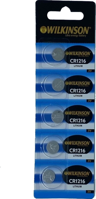 Wılkınson 1216 3v Lityum Düğme Pil 5'li Paket