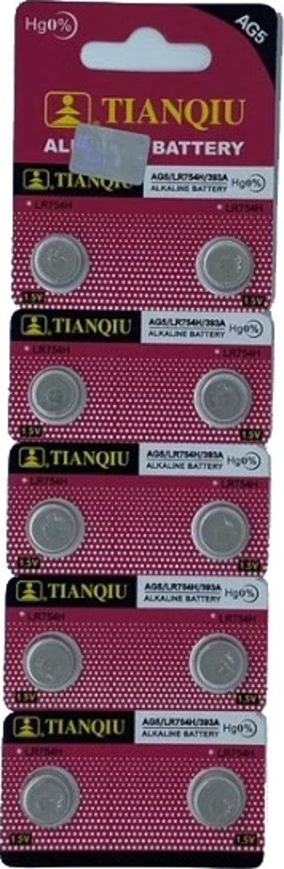 TıanQıu Ag5 Lr754/393 Alkalin 10'lu Düğme Pil