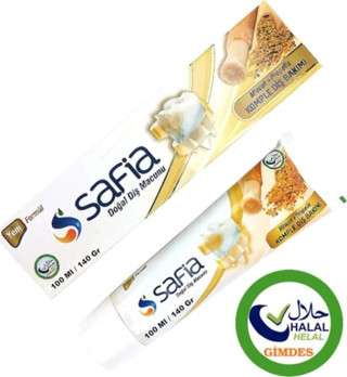 Safia Diş Macunu 140 gr. Misvaközü+Propolis Komple Diş Bakımı Doğal Helal Marka 2 Adet