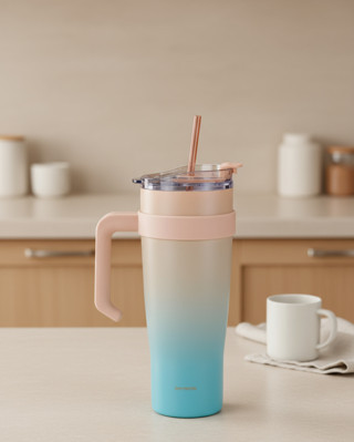 Bernardo Alto Pipetli Termos Bardak Turkuaz 1000ml