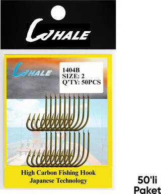 Whale Olta İğnesi - 1404B - Bronz - No: 2 (50'li Paket)