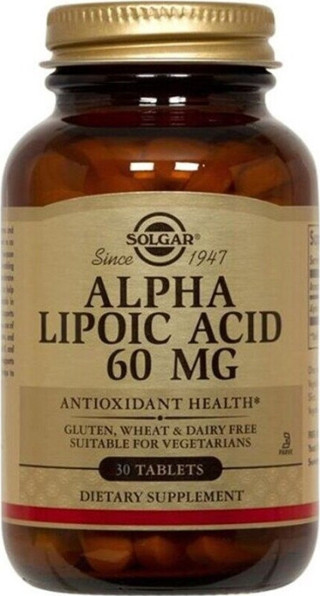Solgar Alpha Lipoic Acid 60 Mg 30 Kapsül