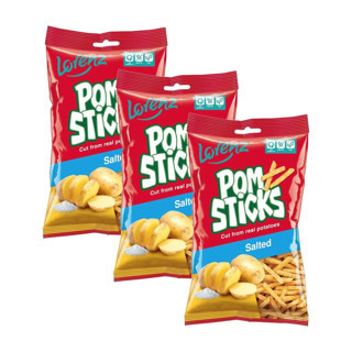 LORENZ Pom Sticks Salted Potato Chips 85g x 3 Adet