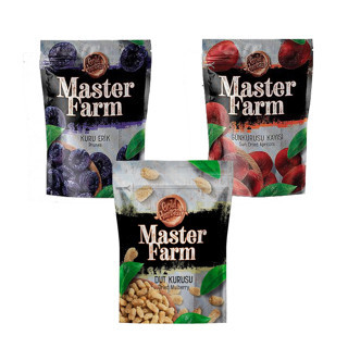 Master Farm Kayısı-Erik-Dut Meyve Kurusu 3 lü Karma Paket