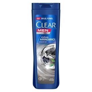 Clear Şampuan 350 ml. Men Yoğun Arındırıcı Kömür (4'lü)