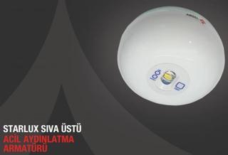 Arsel Starlux STU-101 Sıva Üstü Acil Aydınlatma Armatürü Kesintide 60 Dak. Yanan