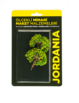 Jordania Ölçekli Mimari Maket Ağaç Yeşil-Sarı 6 Cm 1/100 Je03P-W6070D (2 Li Paket)
