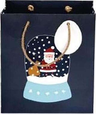 Gıpta Karton Çanta (Hediye Çantası) Snowglobe B5 BG02340 (24 Lü Paket)