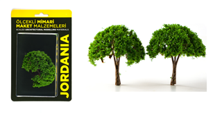 Jordania Ölçekli Mimari Maket Ağaç Açık Yeşil 1/100 8,0Cm Je03P-W8070N (2 Li Paket)