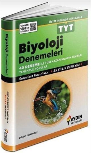TYT Biyoloji Denemeleri Tamamı Video Çözümlü - Aydın Yayınları