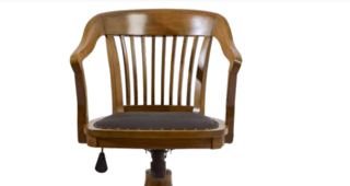 Sandalye19870 Zus134 Yarım Kolçak Kafes Amortisörlü Klasik Makam Kol Parlak Ceviz