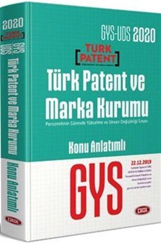 2020 GYS Türk Patent ve Marka Kurumu Konu Anlatımlı - Data Yayınları