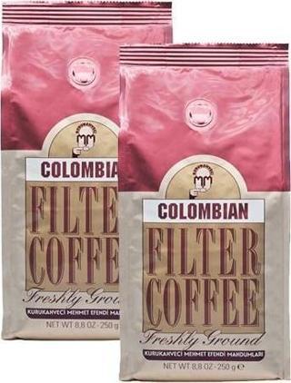 Kurukahveci Mehmet Efendi Colombian Filtre Kahve 250 Gr 2 Adet