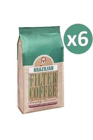 Mehmet Efendi Brazilian Filtre Kahve 250 Gr 6 Adet