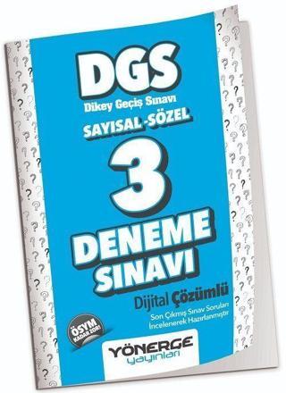 2023 DGS Sayısal-Sözel 3 Deneme Çözümlü - Yönerge Yayınları