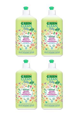 U Green Clean Baby Organik Portakal Yağlı Bitkisel Emzik Biberon Temizleyici 500Ml 4'Lü