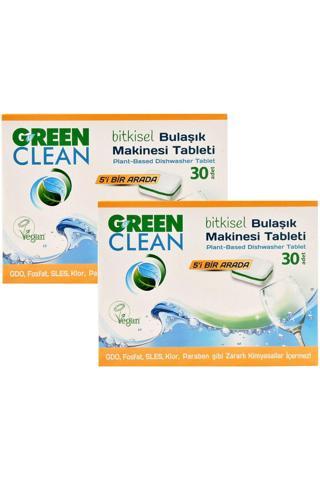 U Green Clean Bitkisel Bulaşık Makinesi Tableti 5'İ Bir Arada 30 Adet / 480Gr