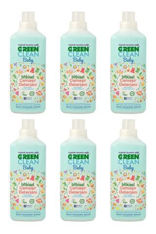 U Green Clean Organik Lavanta Yağlı Baby Bitkisel Çamaşır Deterjanı 1000 Ml - 6'lı