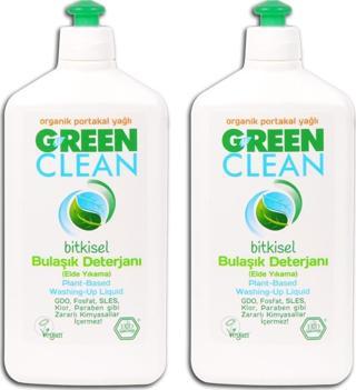 U Green Clean Organik Portakal Yağlı Bitkisel Bulaşık Deterjanı 500 Ml 2'Li Set
