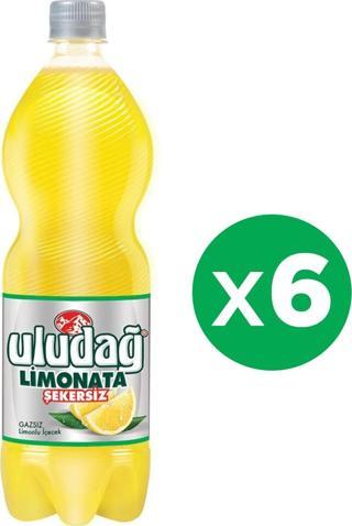 Uludağ Limonata Şekersiz 1 Lt X 6 Adet