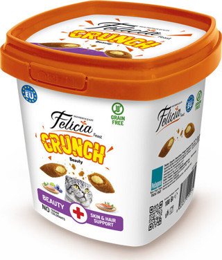 Felicia Beauty Crunch Tavuklu Ve Somonlu Kedi Ödül Maması 100 Gr