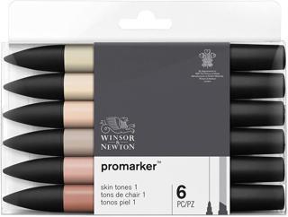 Winsor Newton Promarker 6'lı Skin Tones 1