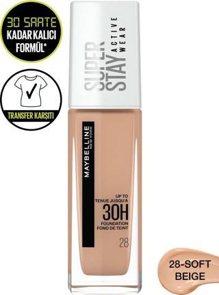 Maybelline New York Superstay Active Wear Fondöten - 28 Soft Beige