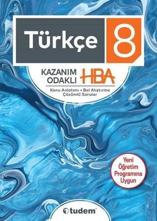 8. Sınıf Türkçe Kazanım Odaklı Hepsi 1 Arada - Kolektif  - Tudem Yayınları - Ders Kitapları