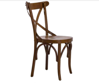 Bengi Ticaret Sandalye 19894 Zus247 Çapraz Sırtlık Model Kayın Bambu  Açık Ceviz Renk El Yapım