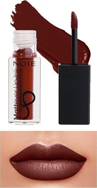 Note Mattever Lip-Ink Mat Ve Kalıcı Likit Ruj 15 Urban Red - Bordo