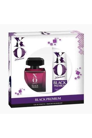 Xo Women Black Premium Kadın Parfüm Edt 100 Ml Deodorant 125 Ml Set