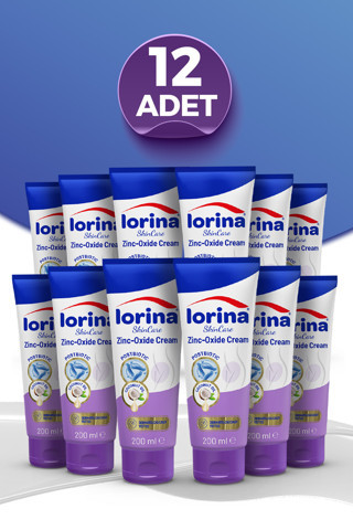Lorina Skin Care Çinko Oksitli bariyer kremi 200 ML 12 Adet