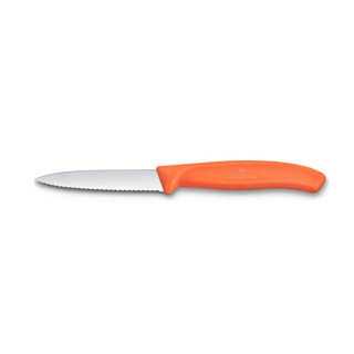 Victorinox Swiss Classic Tırtıklı Soyma Bıçağı 10 Cm Turuncu