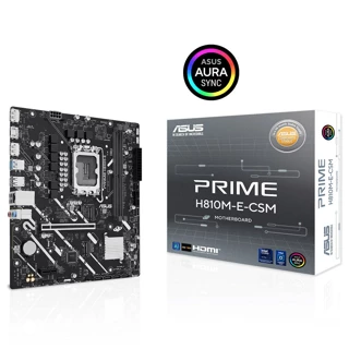 ASUS PRIME H810M-E-CSM Intel H810 Soket 1851 DDR5 6400MHz mATX Gaming (Oyuncu) Anakart