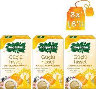 Doğadan Güçlü Hisset Citrus & Kara Mürver Bardak Poşet Çay 18'Li X 3 Adet