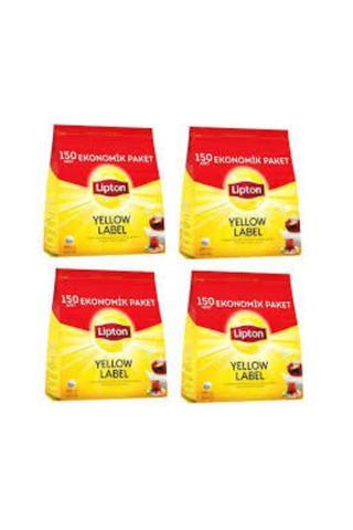 Lipton Yellow Label Demlik Poşet Çay 150Li *4 Paket