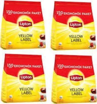 Lipton Yellow Label Demlik Poşet Çay 150Li *4 Paket