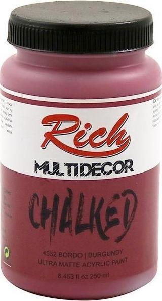 Rich Multi Decor Chalked Akrilik Boya Bordo 250ml