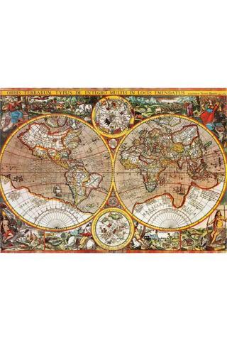 P Parti Oyunevi 1000 Parça Puzzle Yapboz Antik Dünya Harita