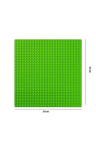 P Parti Oyunevi Yeşil Uygulama Zeminli Mikro Blok Funny Blocks 300 Parça Plastik Kutulu
