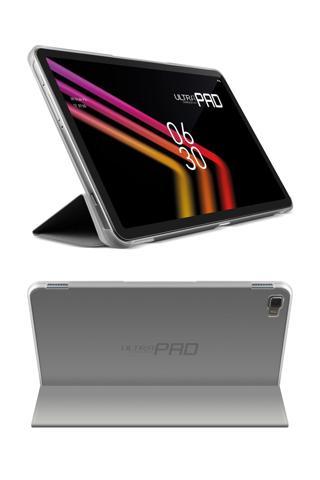 Vorcom UltraPad Gri Tablet Kılıfı Katlanabilir Standlı ve Kapaklı 360 Ön Arka Tam Koruma