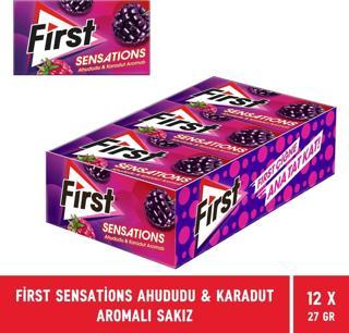 First Sensations Ahududu & Karadut Aromalı Sakız 27 gr - 12 Adet