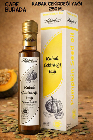 Çare Burada Hekimhan - Kabak Çekirdeği Yağı 250 Ml (Soğuk Sıkım)